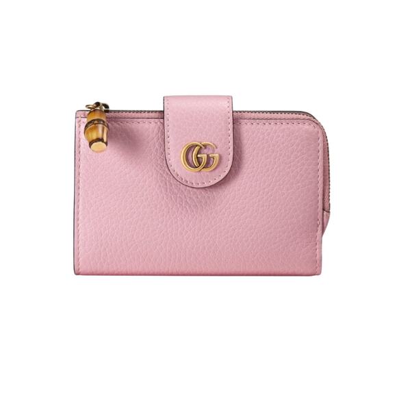 Gucci Medium Double G Wallet Pink Bamboo - Picture 1 of 2